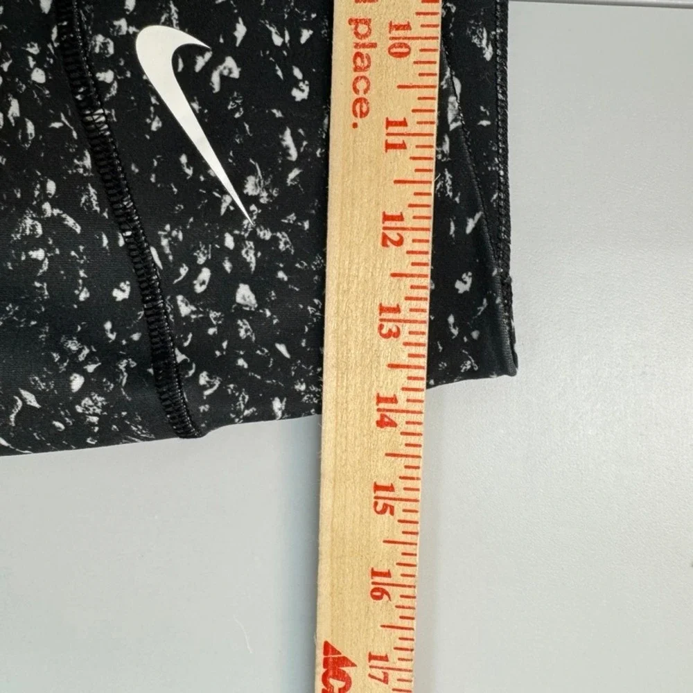 Nike Dri-FIT One Legend Pants Womens Medium Black White Speckled Leggings